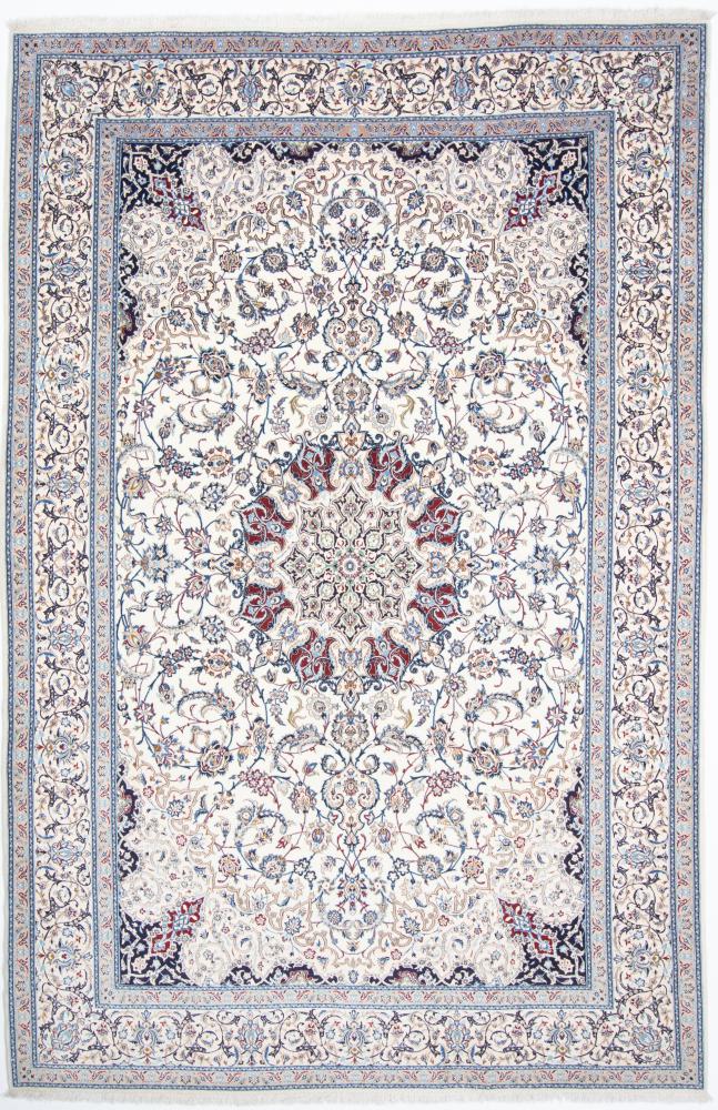Persian Rug Nain 6La 10'2"x6'10" 10'2"x6'10", Persian Rug Knotted by hand