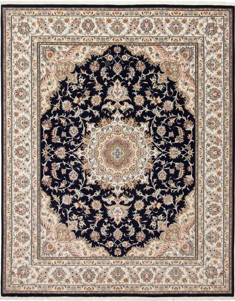 Persian Rug Tabriz Designer 8'2"x6'6" 8'2"x6'6", Persian Rug Knotted by hand