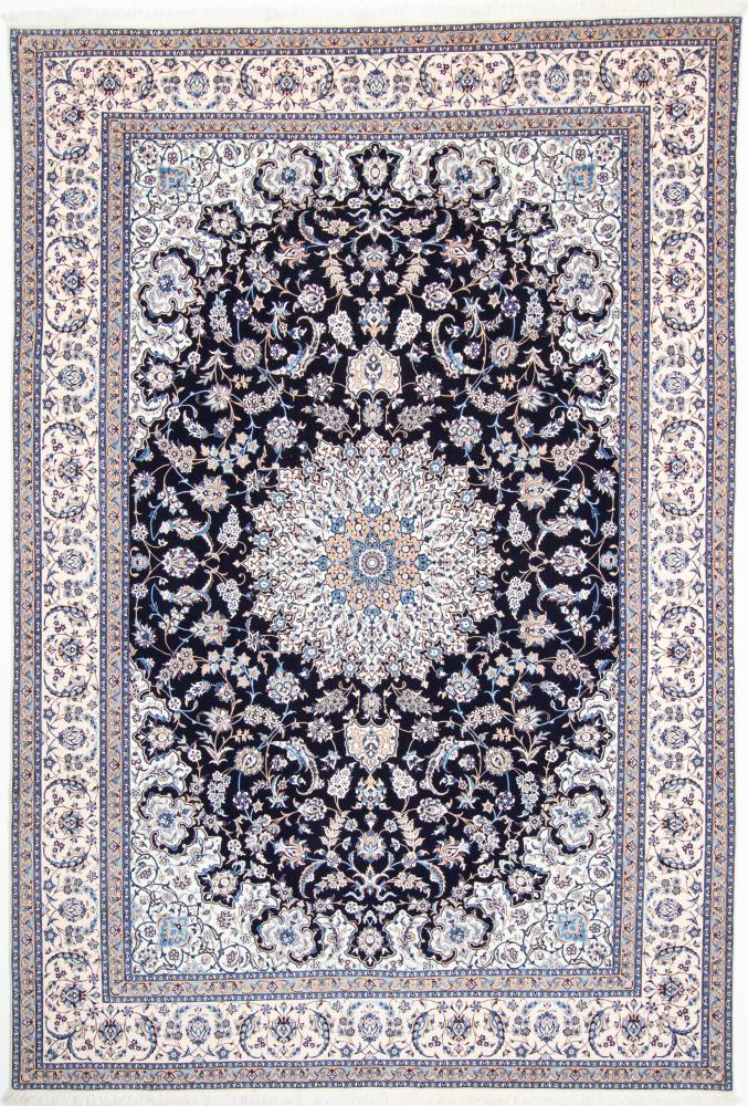  ペルシャ絨毯 ナイン 6La 10'7"x7'1" 10'7"x7'1",  ペルシャ絨毯 手織り
