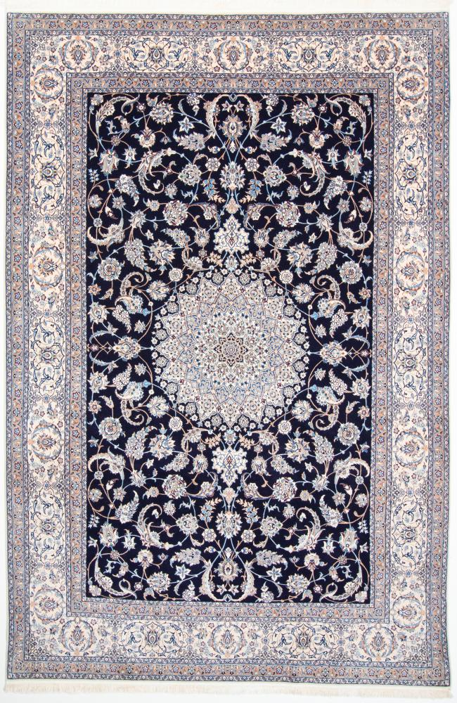  ペルシャ絨毯 ナイン 6La 10'2"x6'8" 10'2"x6'8",  ペルシャ絨毯 手織り