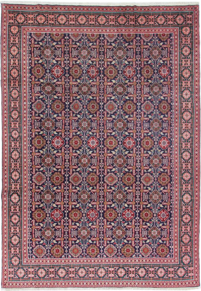 ペルシャ絨毯 タブリーズ 9'5"x6'6" 9'5"x6'6",  ペルシャ絨毯 手織り