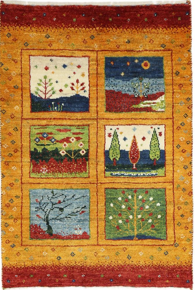  ペルシャ絨毯 ペルシャ ギャッベ ペルシャ ロリbaft Nature 90x62 90x62,  ペルシャ絨毯 手織り