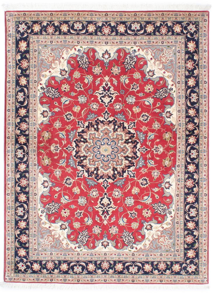 Persian Rug Tabriz 50Raj 6'10"x4'11" 6'10"x4'11", Persian Rug Knotted by hand