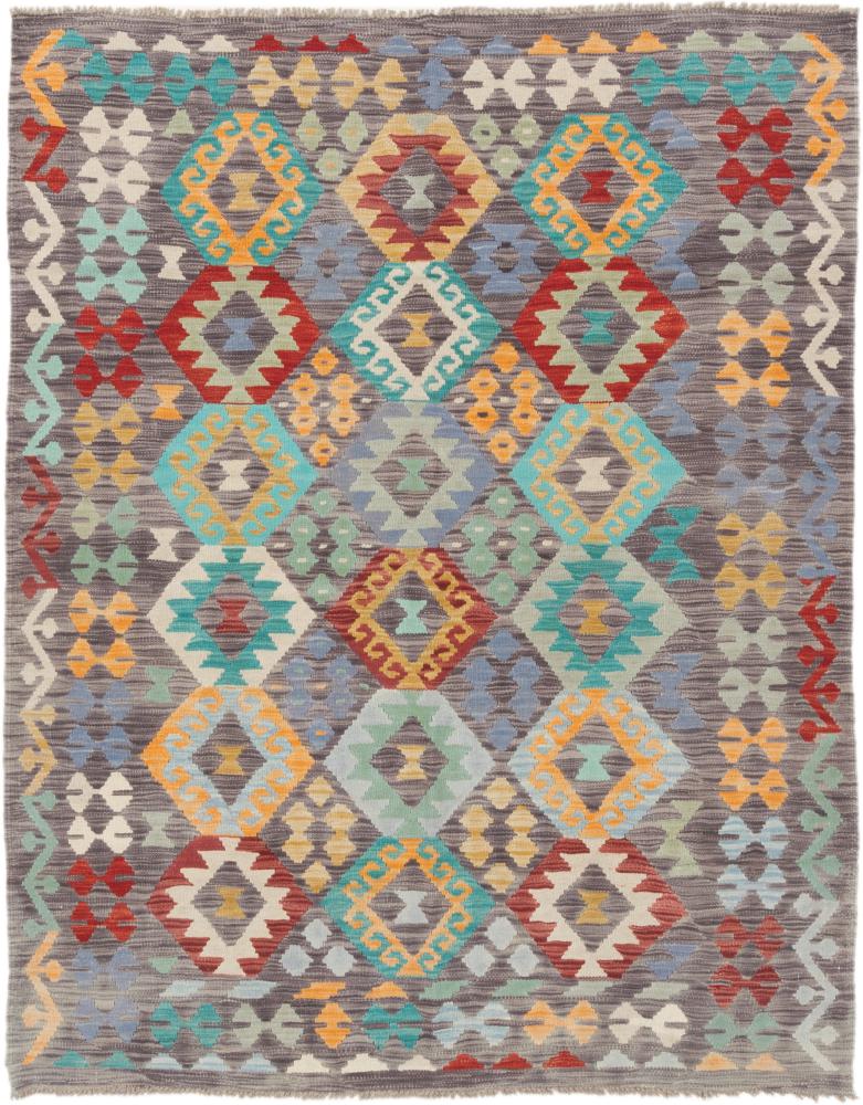 Afghansk tæppe Kelim Afghan 192x153 192x153, Persisk tæppe Håndvævet
