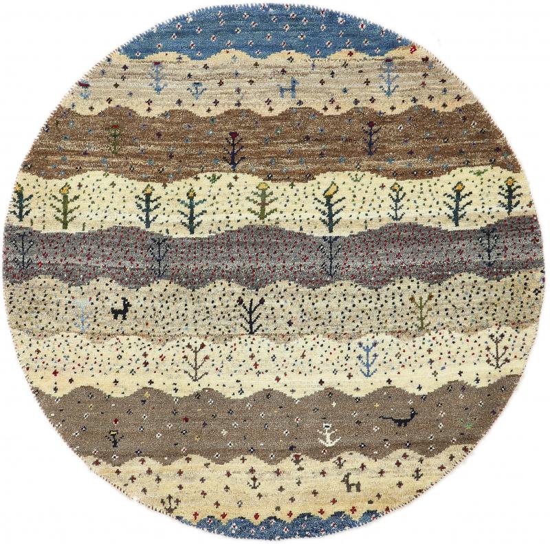 Perzsa szőnyeg Perzsa Gabbeh Loribaft Nature 3'1"x3'1" 3'1"x3'1", Perzsa szőnyeg Kézzel csomózva