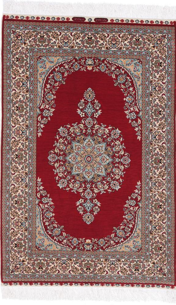  Hereke Silk 111x73 111x73, Persian Rug Knotted by hand