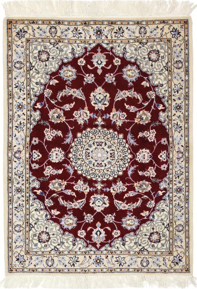 Persian Rug Nain 6La 3'8"x2'7" 3'8"x2'7", Persian Rug Knotted by hand