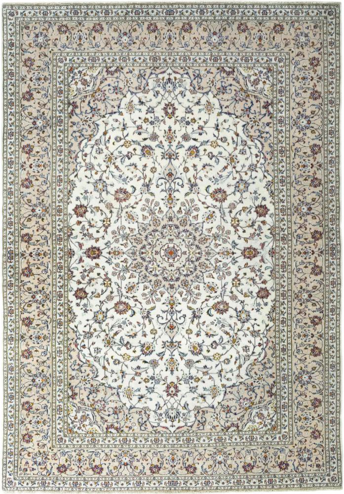 Persian Rug Keshan 9'7"x6'8" 9'7"x6'8", Persian Rug Knotted by hand