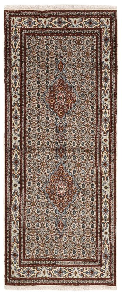 Persian Rug Moud Mahi 6'4"x2'6" 6'4"x2'6", Persian Rug Knotted by hand
