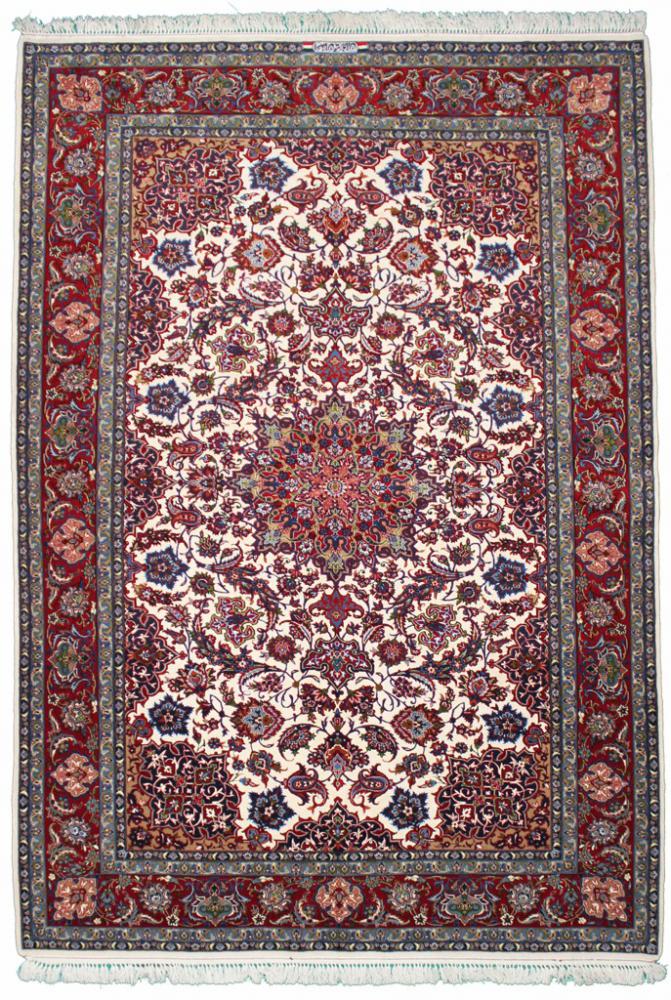 Persian Rug Isfahan Silk Warp 240x163 240x163, Persian Rug Knotted by hand