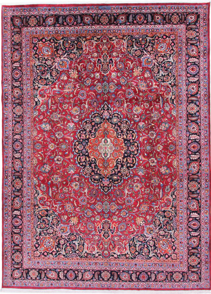 Persian Rug Mashhad Signed 13'4"x9'8" 13'4"x9'8", Persian Rug Knotted by hand