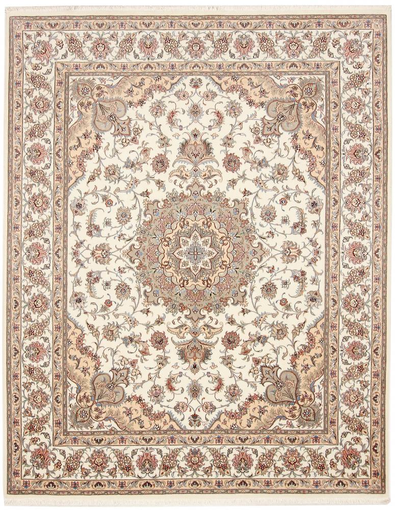 Persian Rug Tabriz Designer 8'4"x6'6" 8'4"x6'6", Persian Rug Knotted by hand