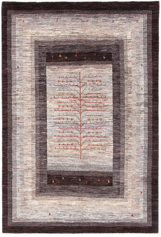 Tapis persan Persan Gabbeh Loribaft Nowbaft 247x171 247x171, Tapis persan Noué à la main