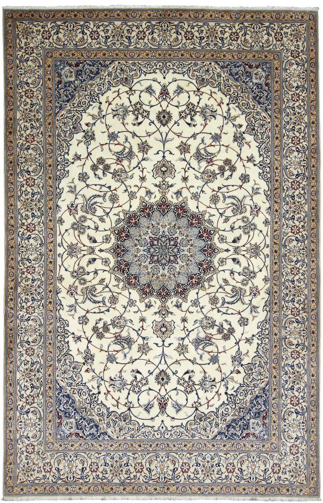 Tapis persan Naïn 9La 10'6"x6'9" 10'6"x6'9", Tapis persan Noué à la main