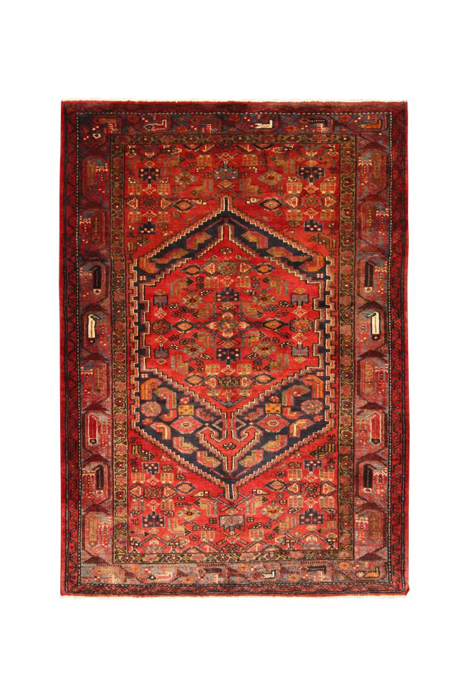 Persian Rug Bidjar Zanjan 6'6"x4'6" 6'6"x4'6", Persian Rug Knotted by hand