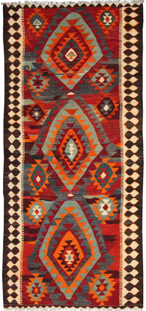Persian Rug Kilim Fars 9'10"x4'10" 9'10"x4'10", Persian Rug Woven by hand