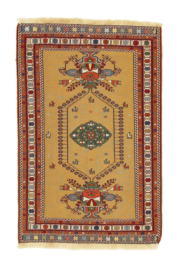 Pakistanischer Teppich Kelim Sirjan 120x75 120x75, Perserteppich Handgewebt