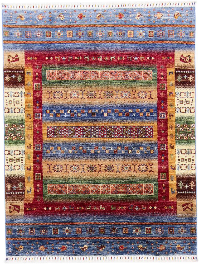 Afghan rug Arijana Design 6'5"x5'0" 6'5"x5'0", Persian Rug Knotted by hand