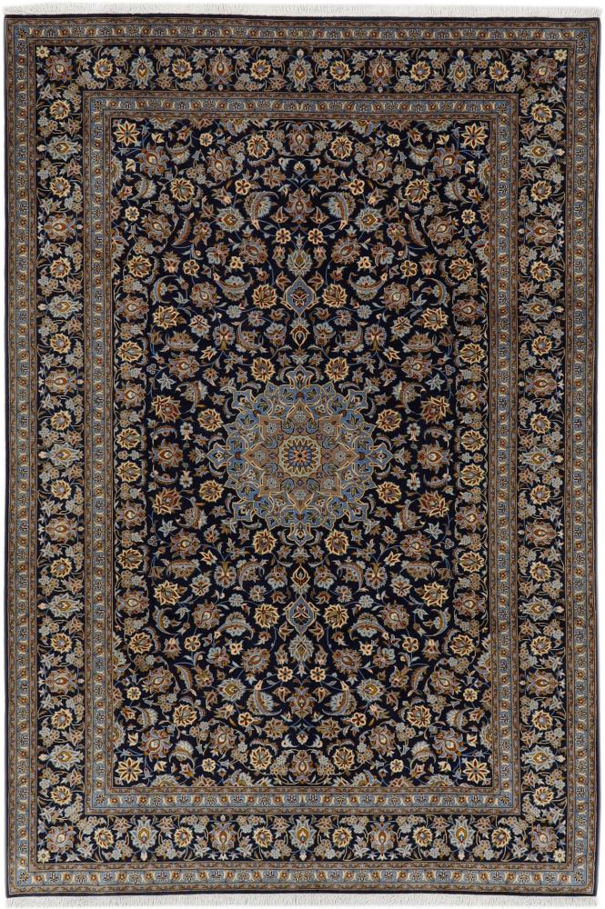 Persian Rug Keshan 10'6"x7'1" 10'6"x7'1", Persian Rug Knotted by hand