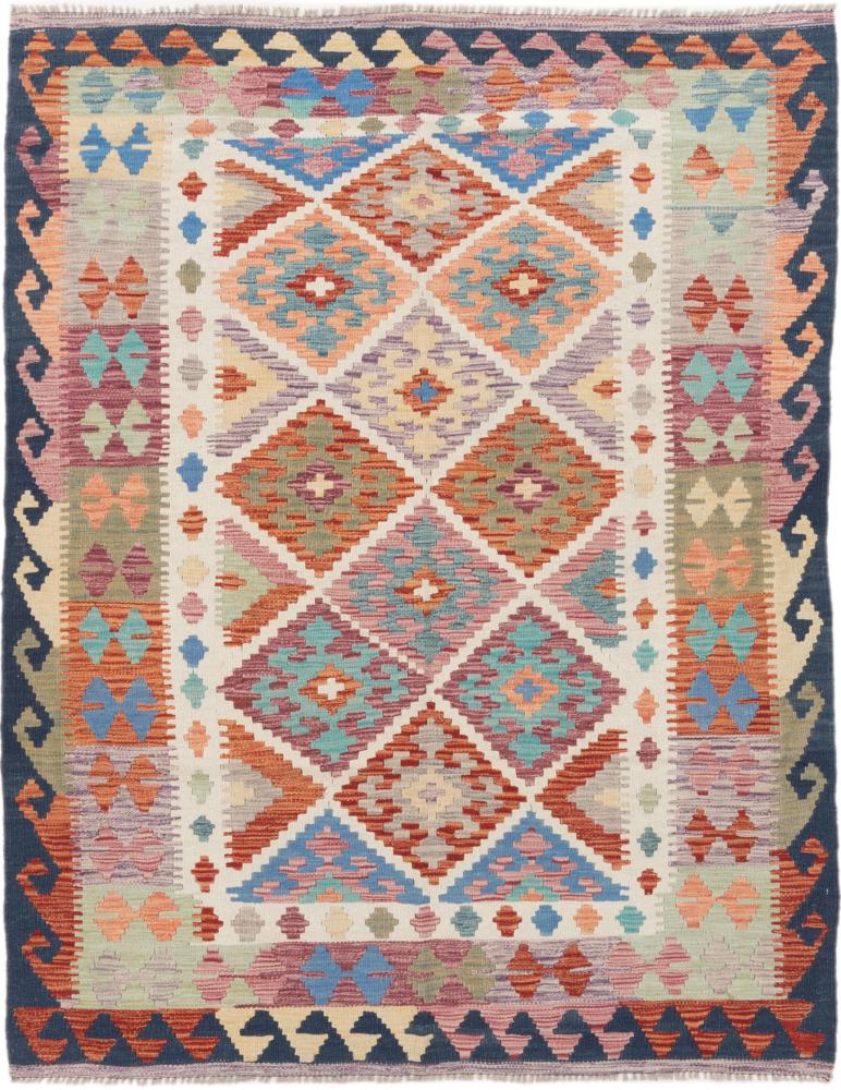 Afghan rug Kilim Afghan 6'4"x4'11" 6'4"x4'11", Persian Rug Woven by hand