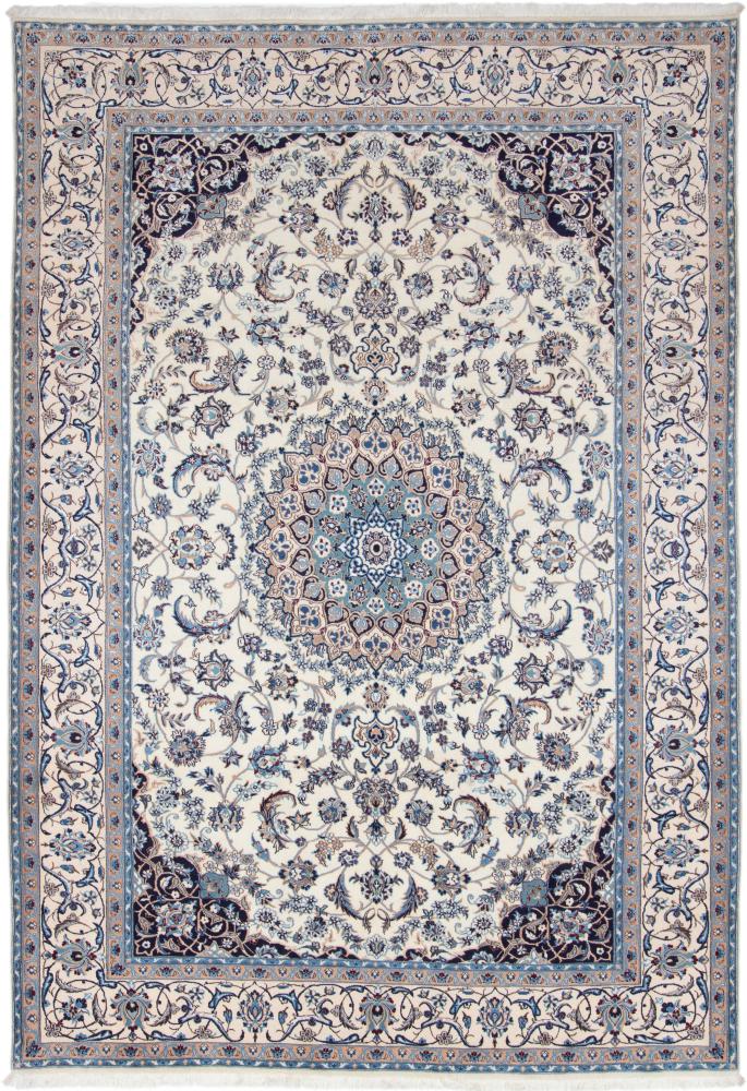 Tapis persan Naïn 9La 9'11"x6'9" 9'11"x6'9", Tapis persan Noué à la main