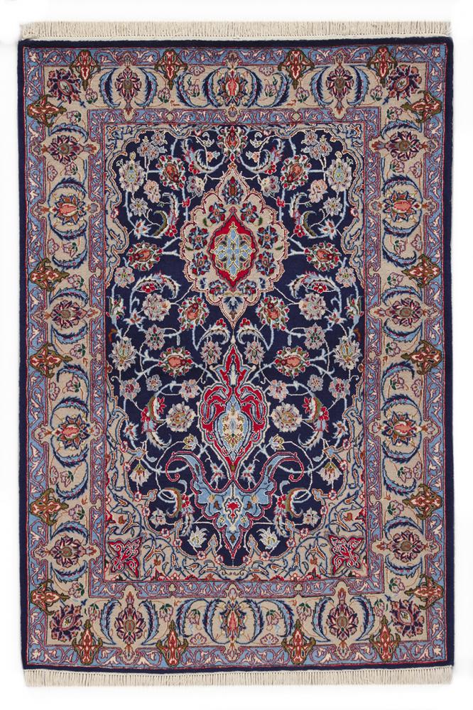 Persialainen matto Isfahan Silkkiloimi 151x104 151x104, Persialainen matto Solmittu käsin