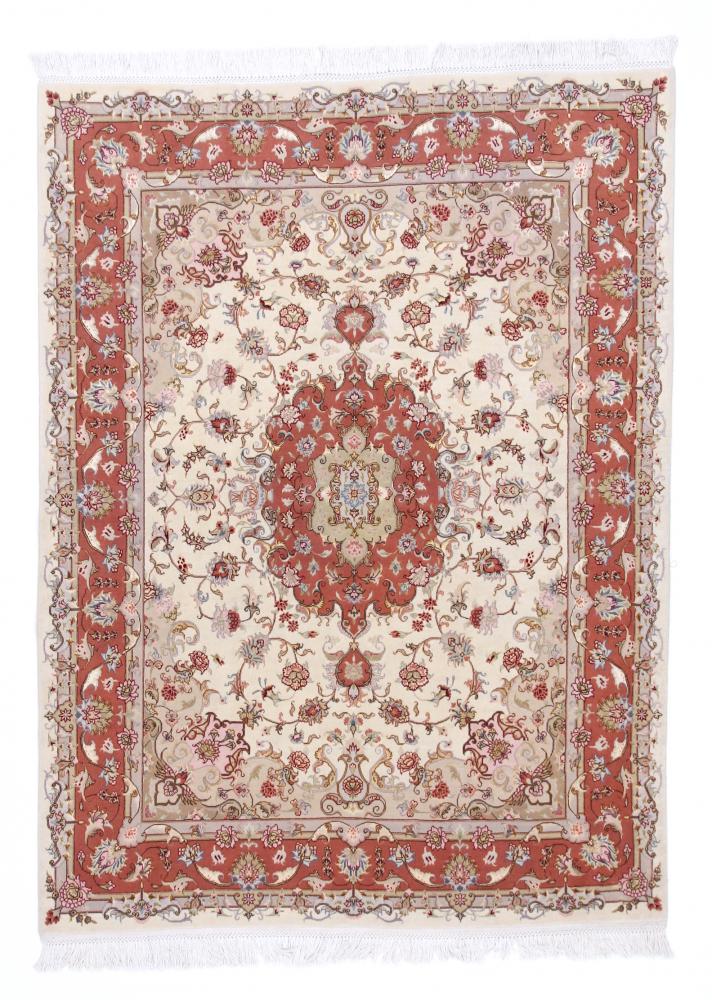 Persian Rug Tabriz 50Raj 6'6"x4'11" 6'6"x4'11", Persian Rug Knotted by hand