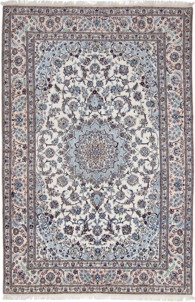 Tapis persan Naïn 9La 9'11"x6'5" 9'11"x6'5", Tapis persan Noué à la main