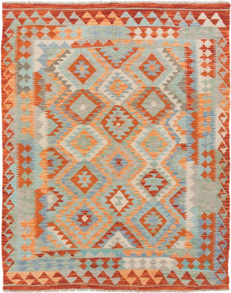 Dywan afgański Kilim Afghan 6'2"x5'1" 6'2"x5'1", Dywan perski Ręcznie tkane