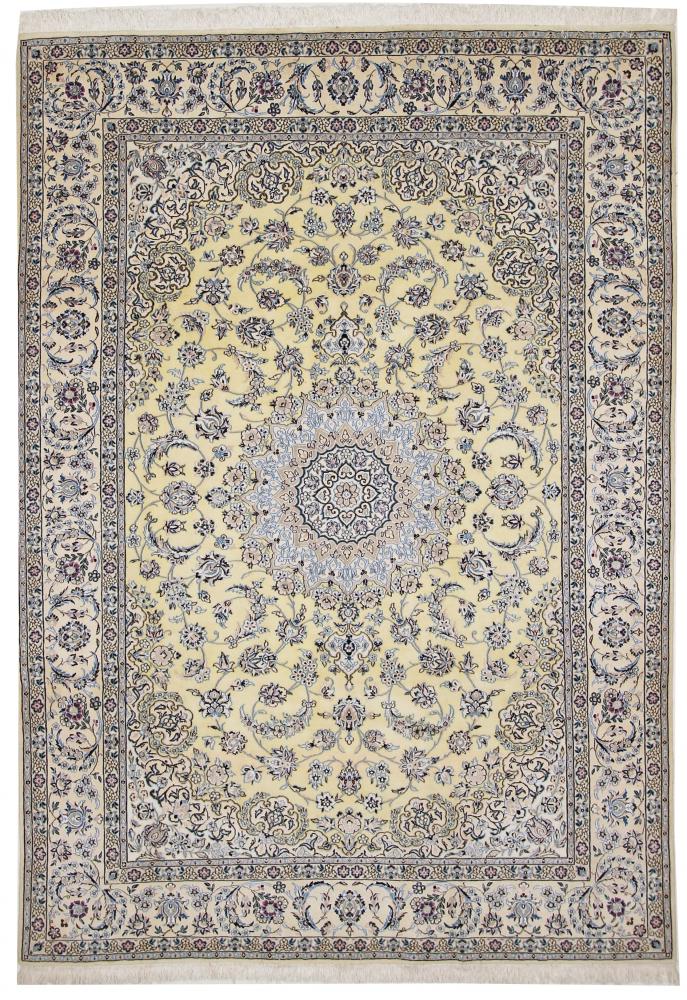 Tapis persan Naïn 9La 9'6"x6'8" 9'6"x6'8", Tapis persan Noué à la main