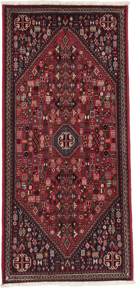 Persian Rug Abadeh 4'11"x2'2" 4'11"x2'2", Persian Rug Knotted by hand