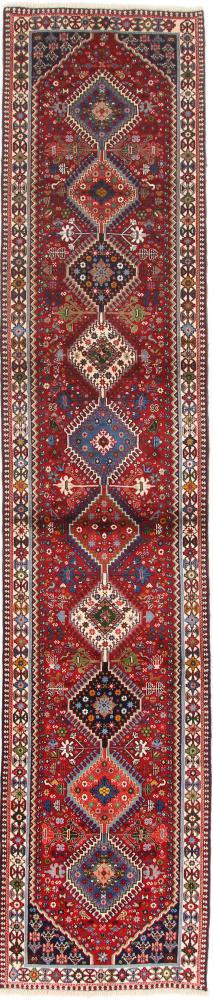 Persian Rug Yalameh 12'9"x2'7" 12'9"x2'7", Persian Rug Knotted by hand