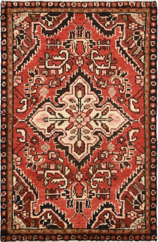 Tapis persan Hamadan 92x59 92x59, Tapis persan Noué à la main