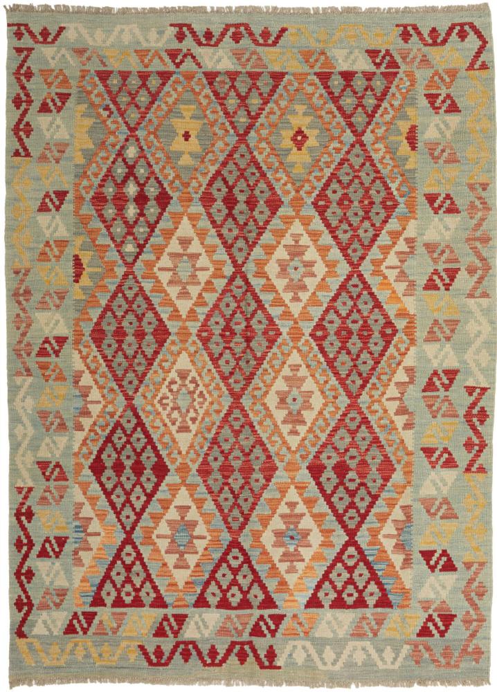 Afghan rug Kilim Afghan 5'10"x4'3" 5'10"x4'3", Persian Rug Woven by hand