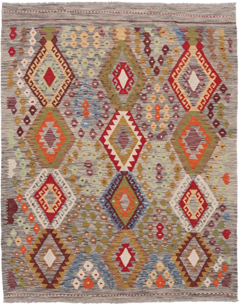 Afghaans tapijt Kilim Afghan 202x161 202x161, Perzisch tapijt Handgeweven