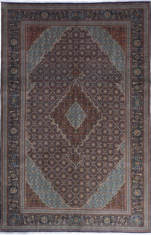 Persian Rug Tabriz 50Raj 9'10"x6'6" 9'10"x6'6", Persian Rug Knotted by hand