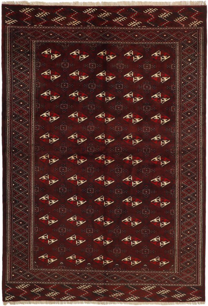 Tapis persan Turkaman 267x184 267x184, Tapis persan Noué à la main