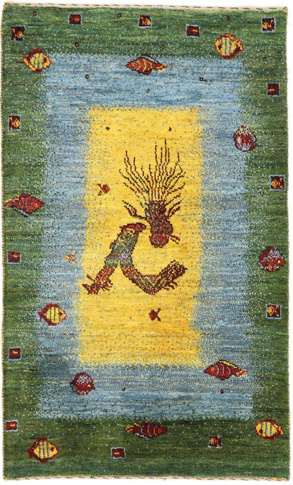 Perzisch tapijt Perzisch Gabbeh Loribaft Nature 104x63 104x63, Perzisch tapijt Handgeknoopte