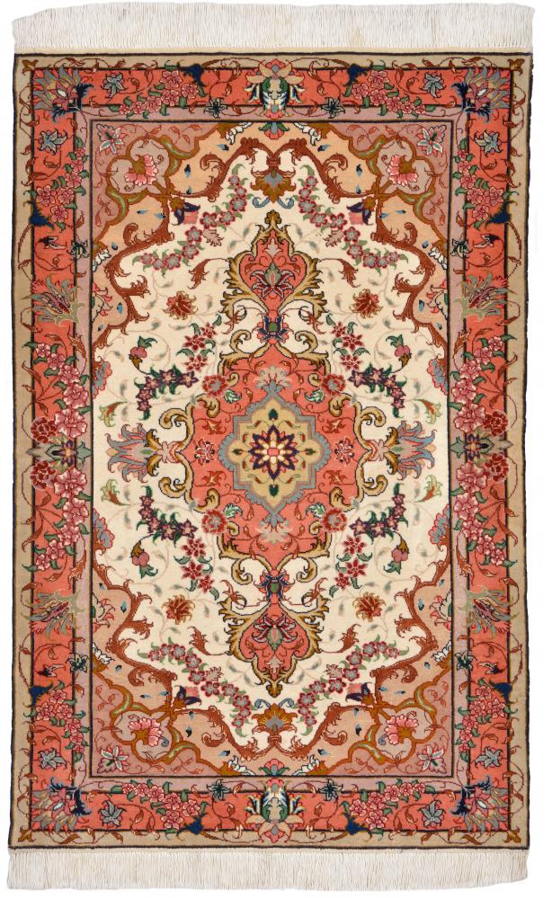 Persialainen matto Tabriz 50Raj 3'10"x2'6" 3'10"x2'6", Persialainen matto Solmittu käsin