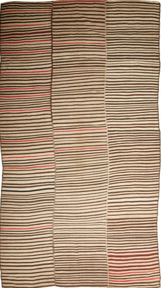 Persian Rug Kilim Fars Mazandaran Antique 12'10"x6'10" 12'10"x6'10", Persian Rug Woven by hand