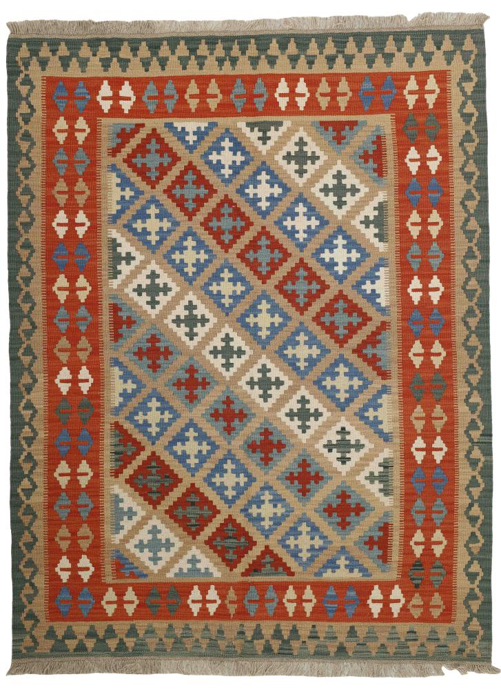 Persian Rug Kilim Fars 6'7"x5'1" 6'7"x5'1", Persian Rug Woven by hand