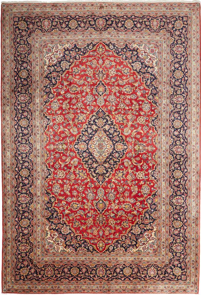 Persian Rug Keshan 9'9"x6'8" 9'9"x6'8", Persian Rug Knotted by hand