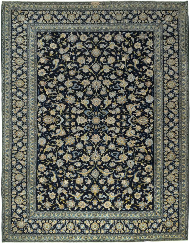 Persian Rug Keshan 13'0"x10'2" 13'0"x10'2", Persian Rug Knotted by hand
