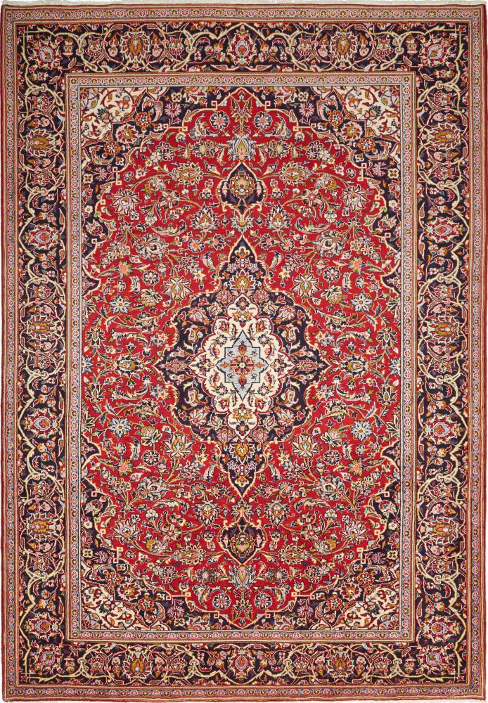 Persian Rug Keshan 10'1"x7'0" 10'1"x7'0", Persian Rug Knotted by hand
