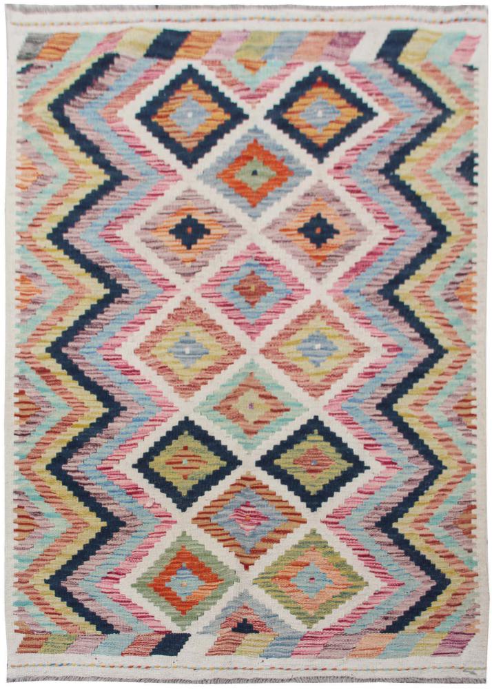 Afghan rug Kilim Afghan 4'10"x3'6" 4'10"x3'6", Persian Rug Woven by hand