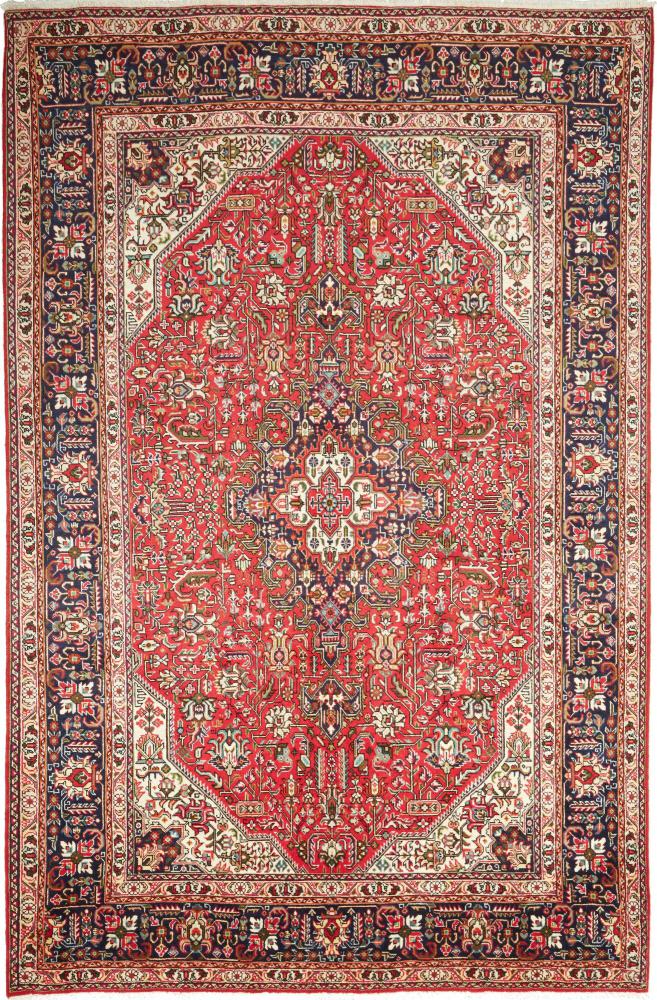 Persian Rug Tabriz 9'10"x6'4" 9'10"x6'4", Persian Rug Knotted by hand