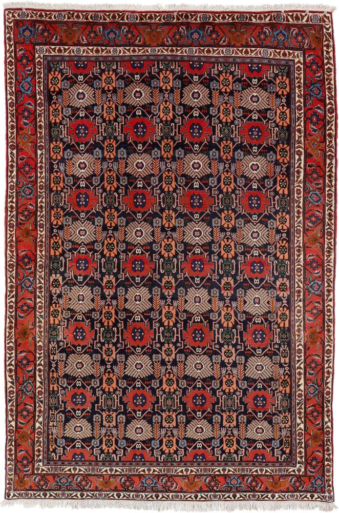 Persian Rug Senneh 9'9"x6'5" 9'9"x6'5", Persian Rug Knotted by hand