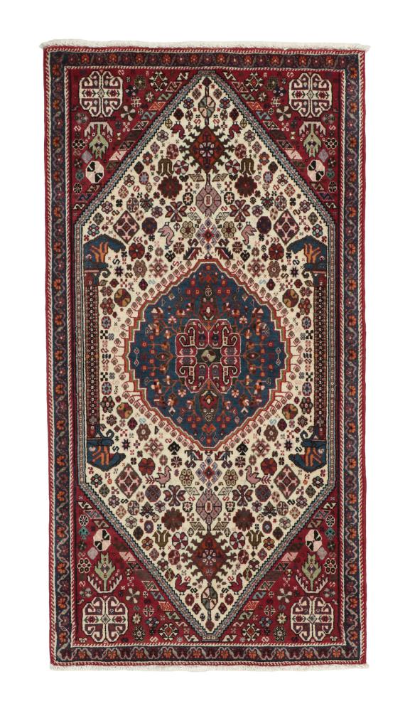 Persian Rug Ghashghai 4'11"x2'7" 4'11"x2'7", Persian Rug Knotted by hand