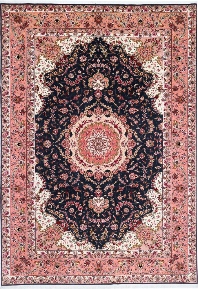 Persian Rug Tabriz 9'7"x6'9" 9'7"x6'9", Persian Rug Knotted by hand