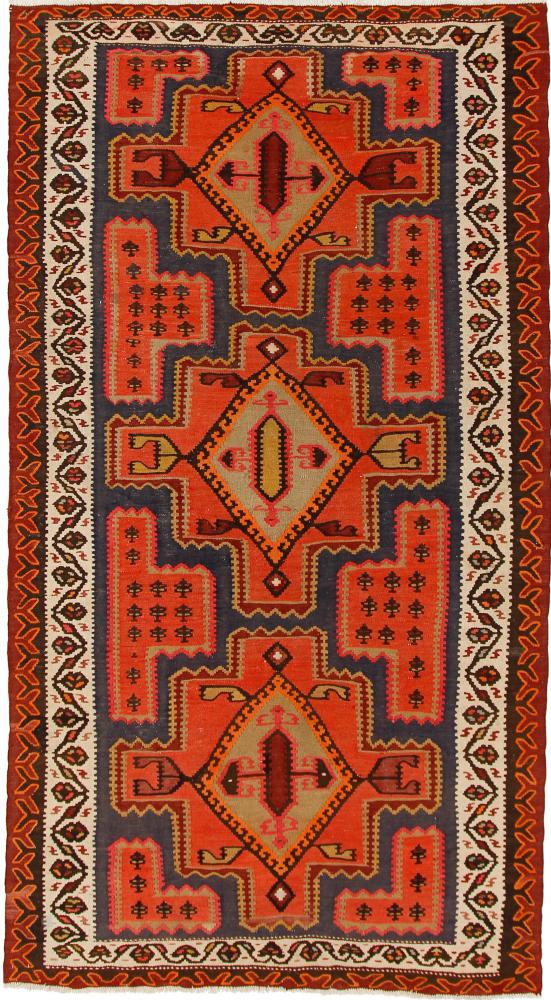 Persisk tæppe Kelim Fars Azerbaijan Antikke 299x161 299x161, Persisk tæppe Håndvævet